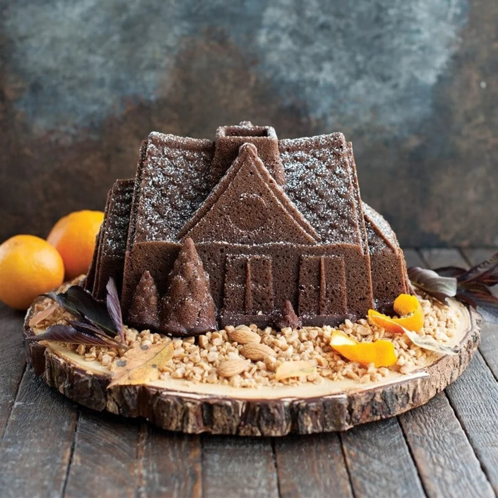 Nordic Ware Gingerbread House Bundt Cake Pan